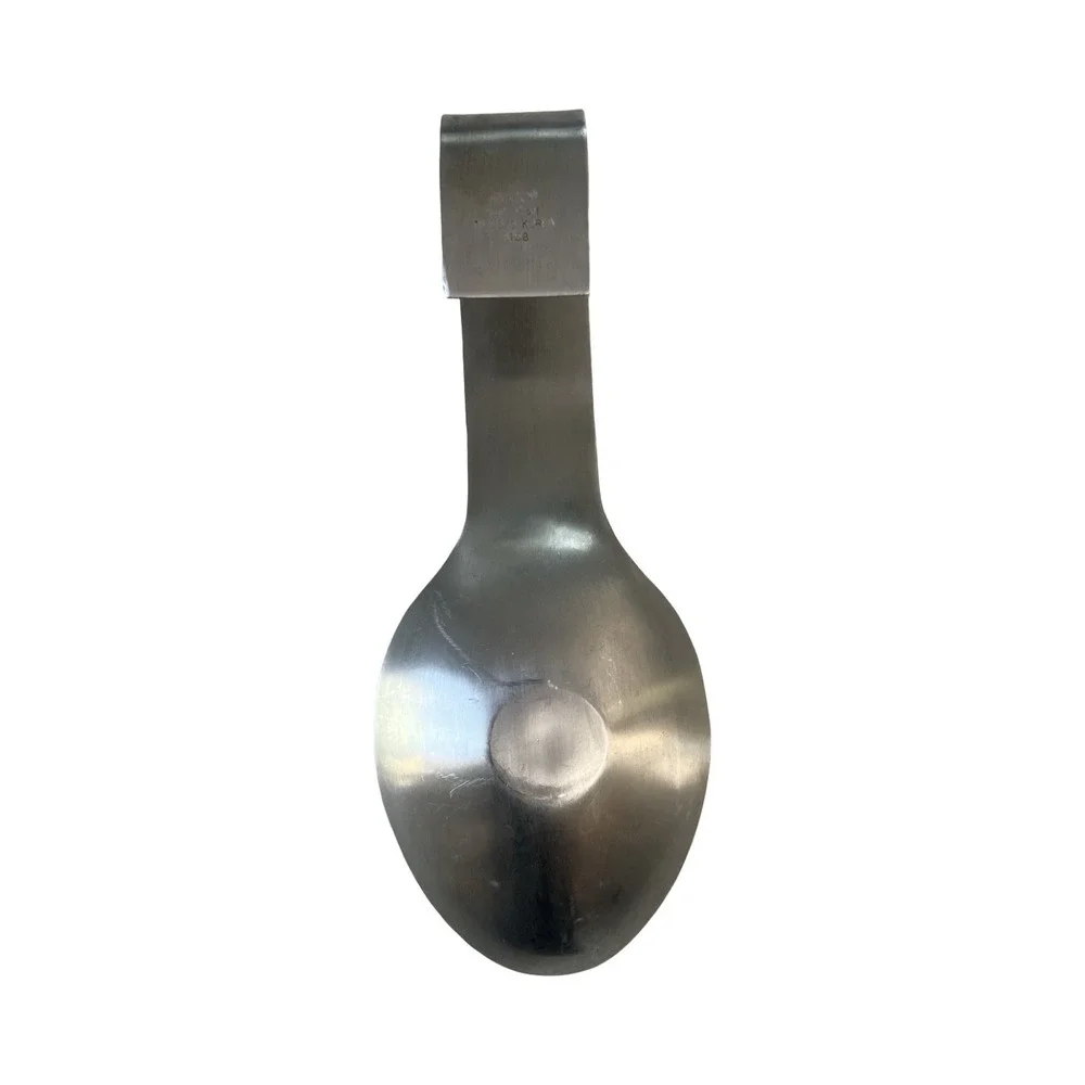 Amco 8158 Stainless Steel Clip On Pot Spoon Rust Proof 18/8 Korea Silver Hooked‎